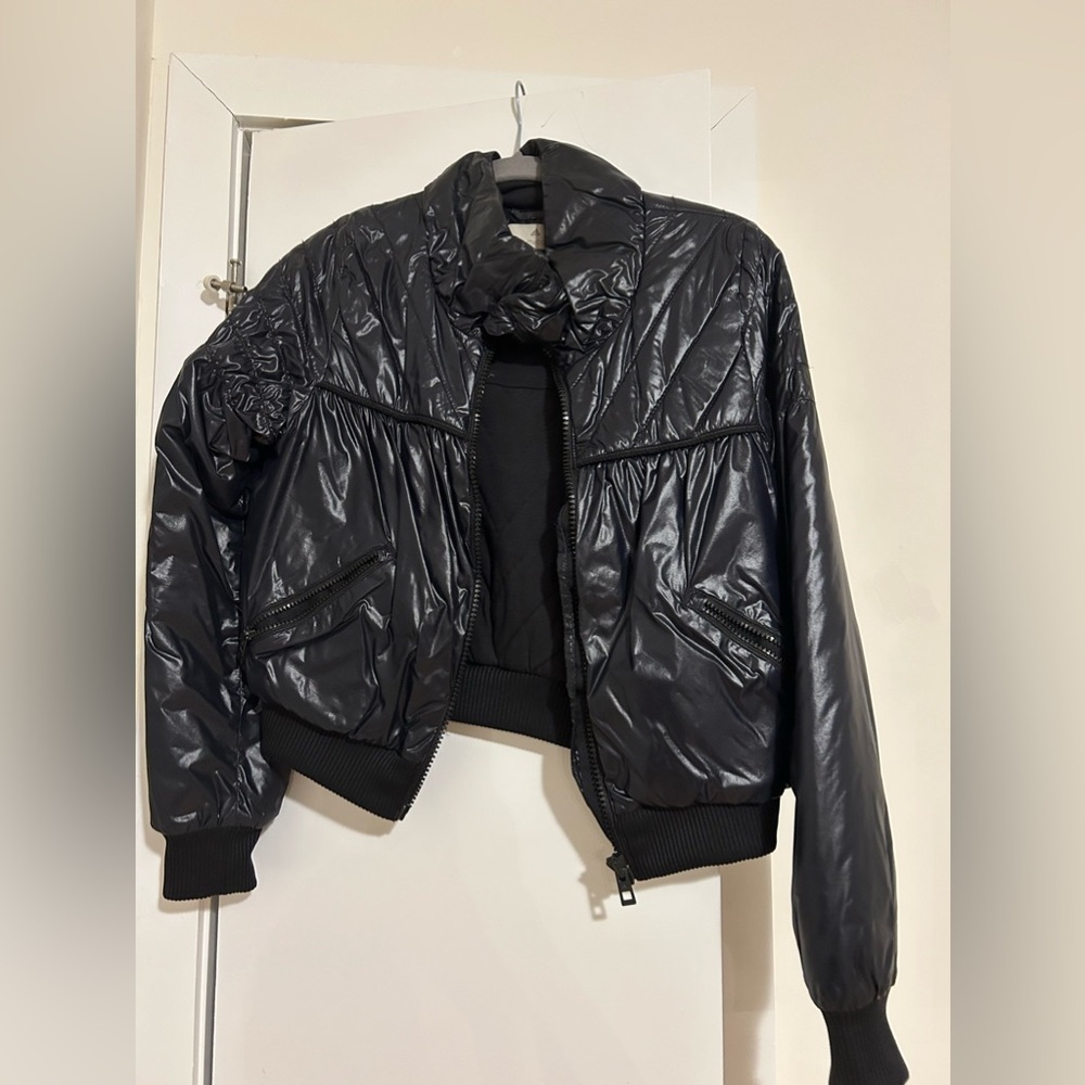 adidas by Stella Mccartney Women’s Bomber Jacket, Navy Blue, Size 6